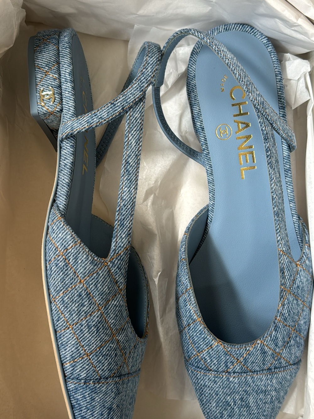 Denim Chanel 2026 Slingback brand new - Picture 1 of 1